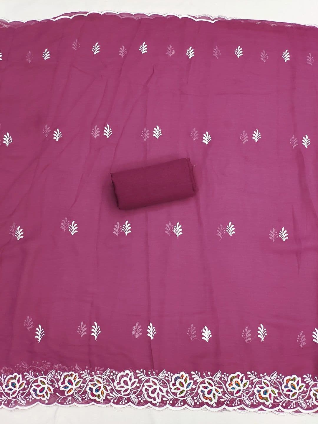 LeeliPeeri Designer Embroidered Unstitched Dress Material thumbnail 4