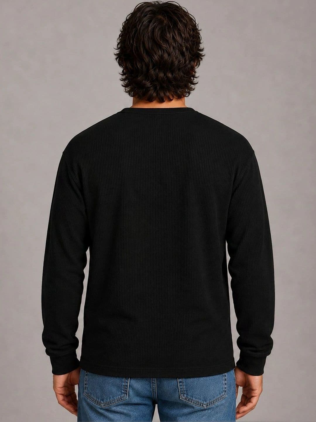 HOODLER Men Henley Neck T-shirt thumbnail 3