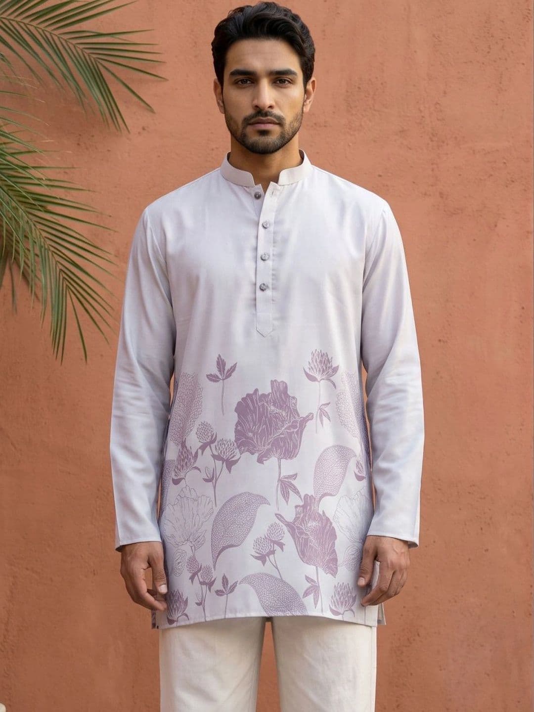 Jompers Men Floral Printed Floral Kurta thumbnail 6
