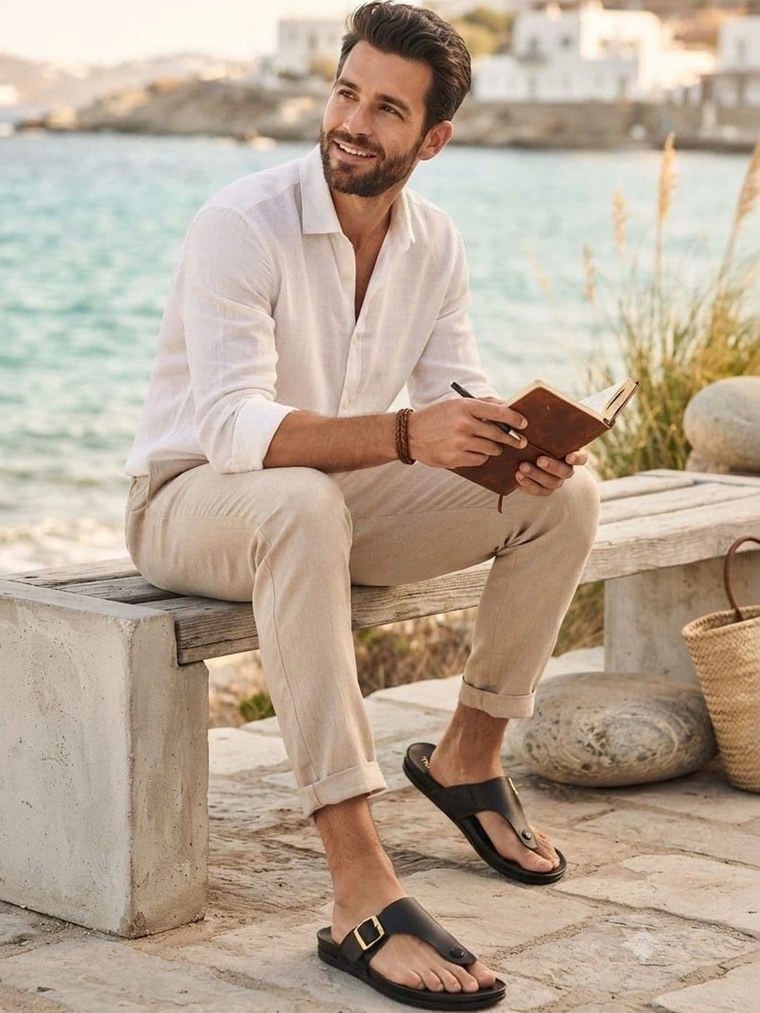 Trump Men Black Flip Flops thumbnail 2