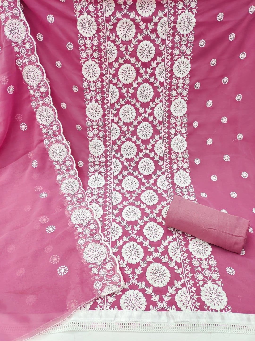 LeeliPeeri Designer Embroidered Unstitched Dress Material thumbnail 3