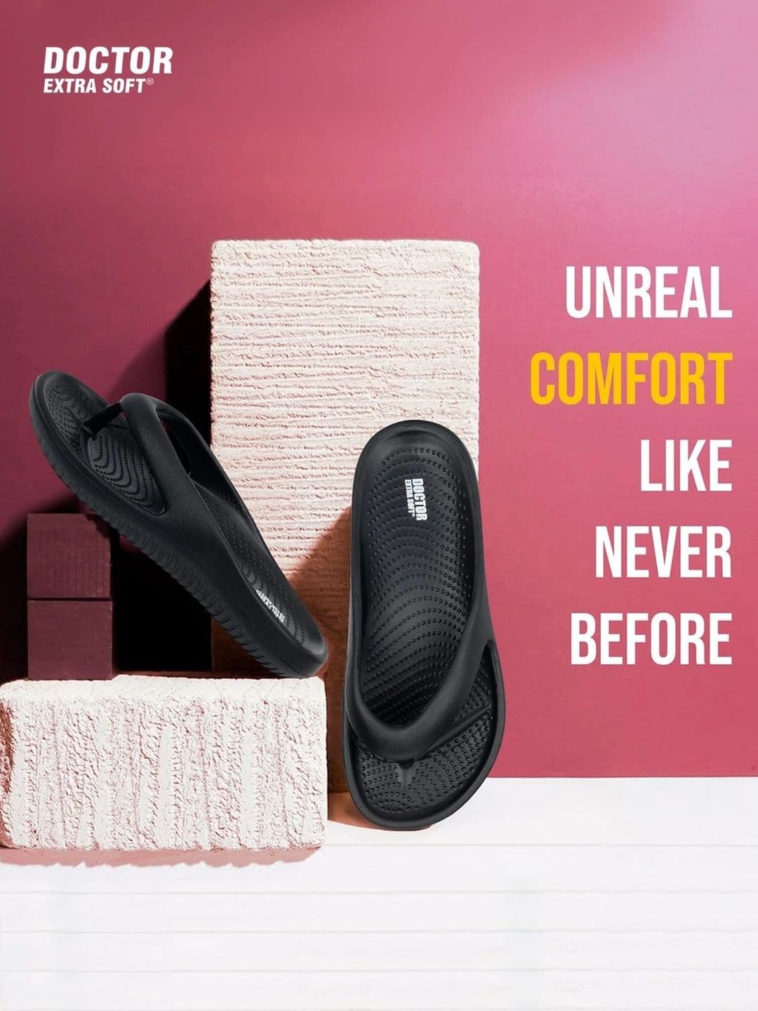 DOCTOR EXTRA SOFT Men Croslite Thong Flip-Flops thumbnail 3