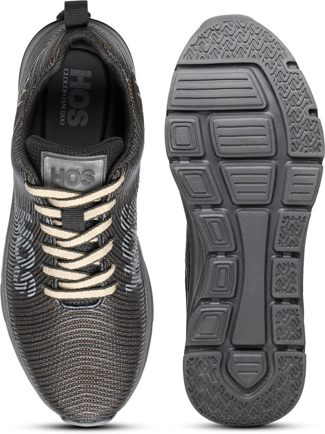 HOS Men Running Shoes Lace-Up Lightweight Comfortable Sports Shoes thumbnail 3