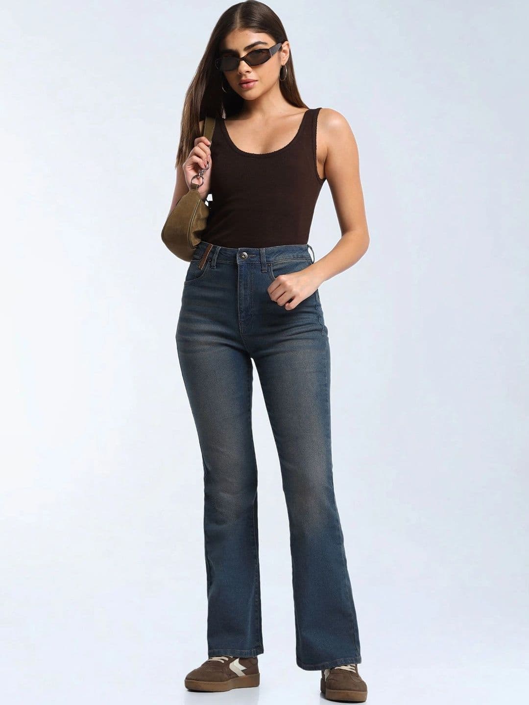 Flying Machine Women Bootcut High-Rise Light Fade Stretchable Jeans - view 1