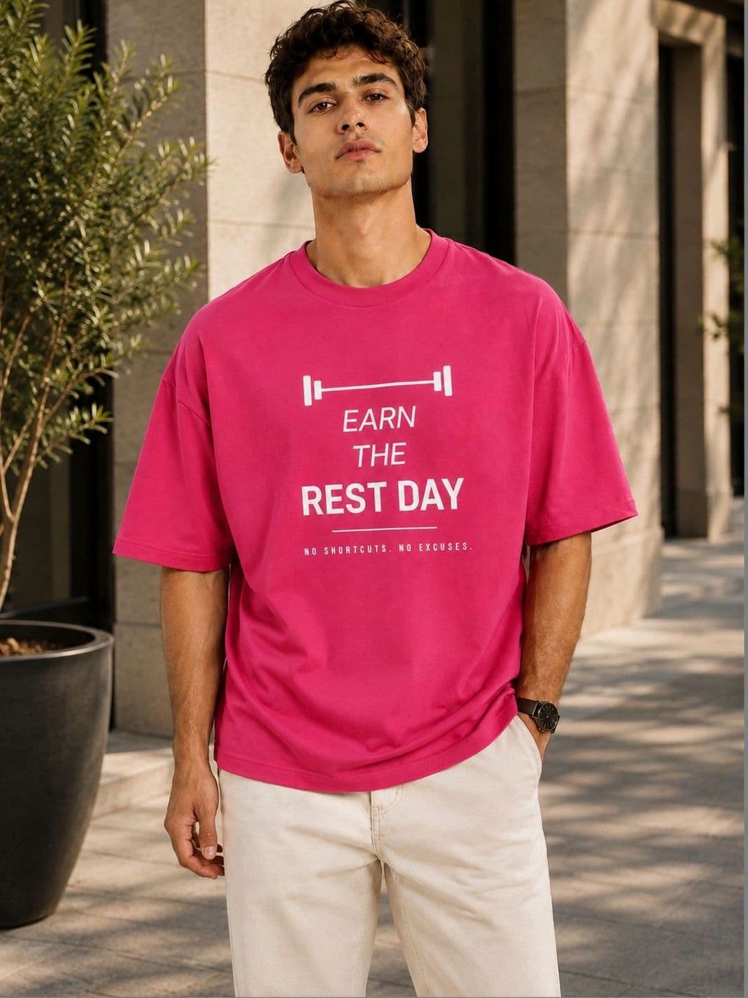Roadster Men Typography Printed Drop-Shoulder Sleeves T-shirt - view 1