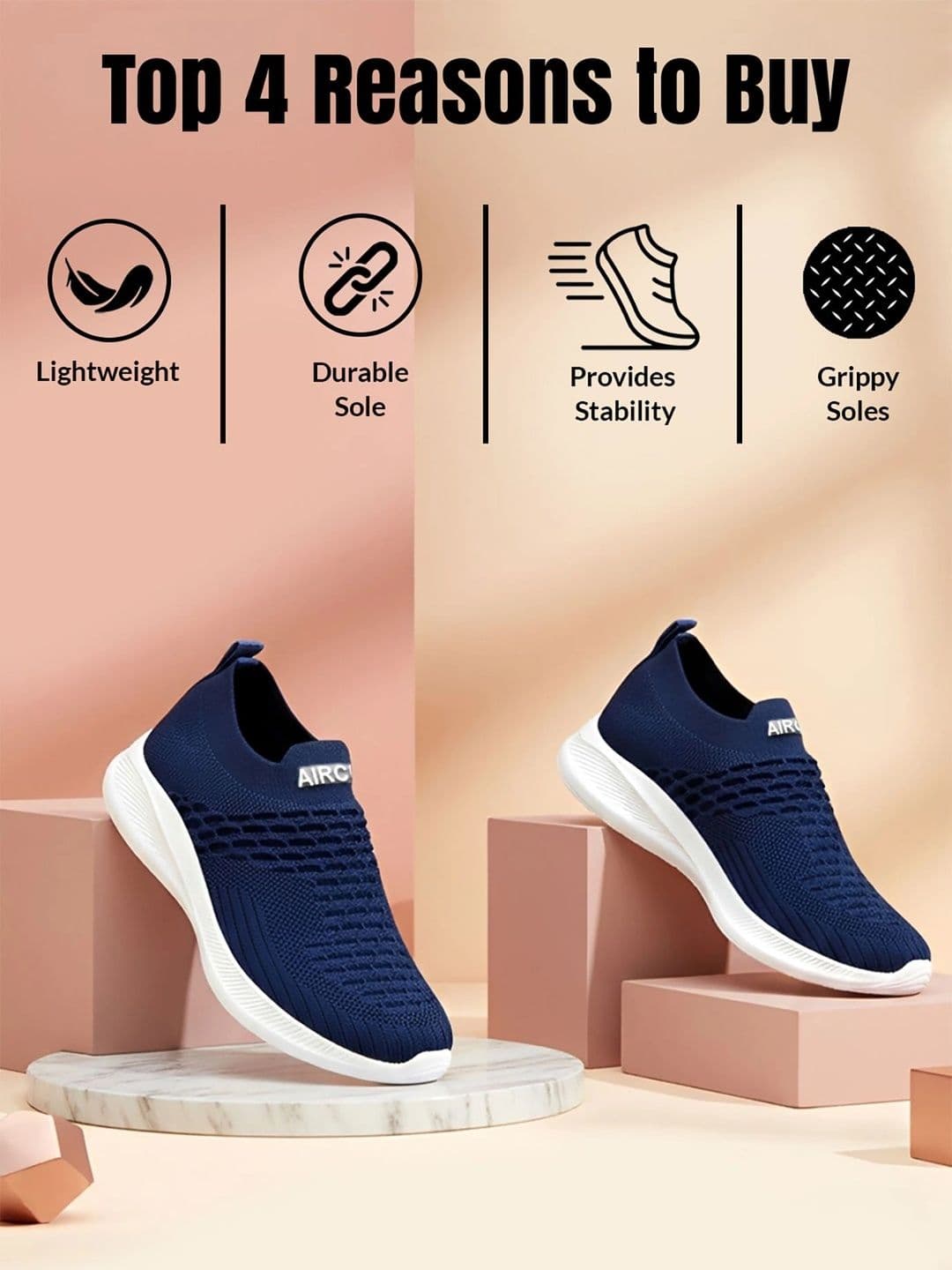Aircum Men Mesh Walking Shoes thumbnail 3