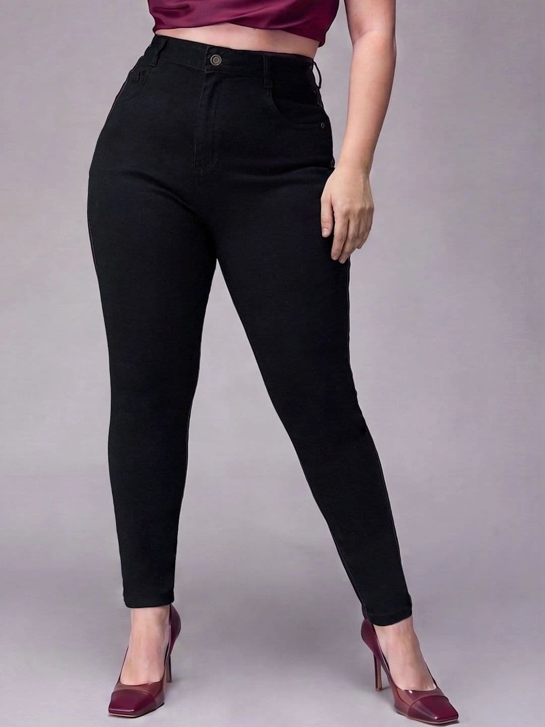 Miss Chase A+ Women Skinny Fit High-Rise Heavy Fade Stretchable Jeans - view 1