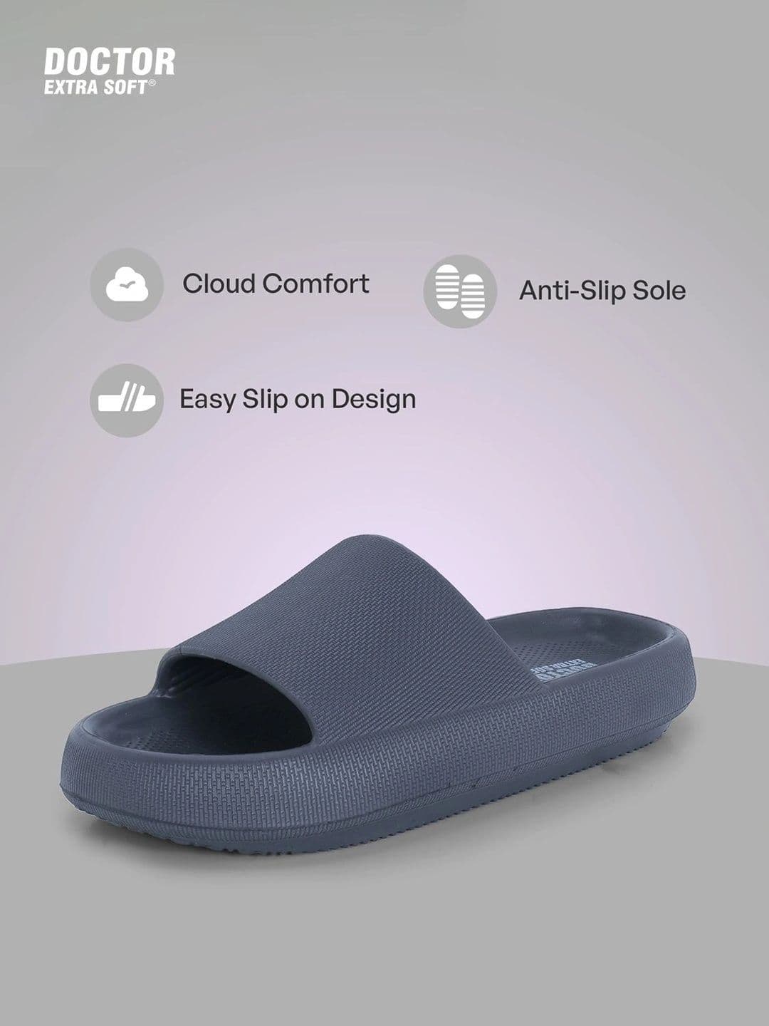 DOCTOR EXTRA SOFT Men Ultra Soft Lightweight Rubber Sliders thumbnail 5