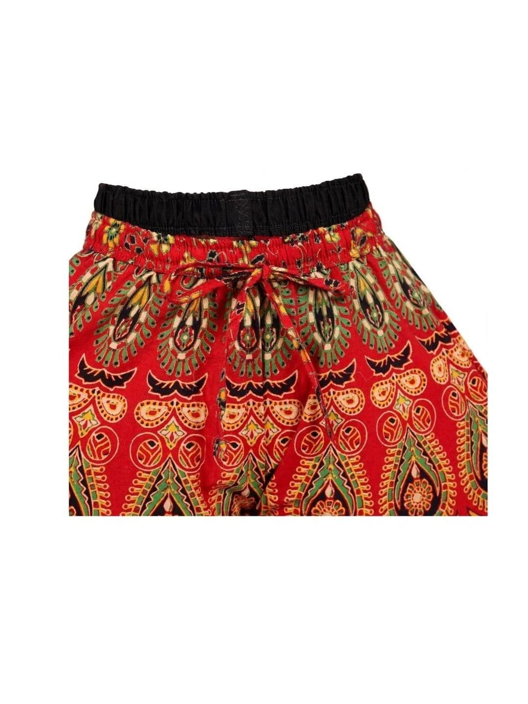 OUTER WEAR AYAM EXPORTS Women Paisley Printed Knitted Ethnic Palazzos thumbnail 3