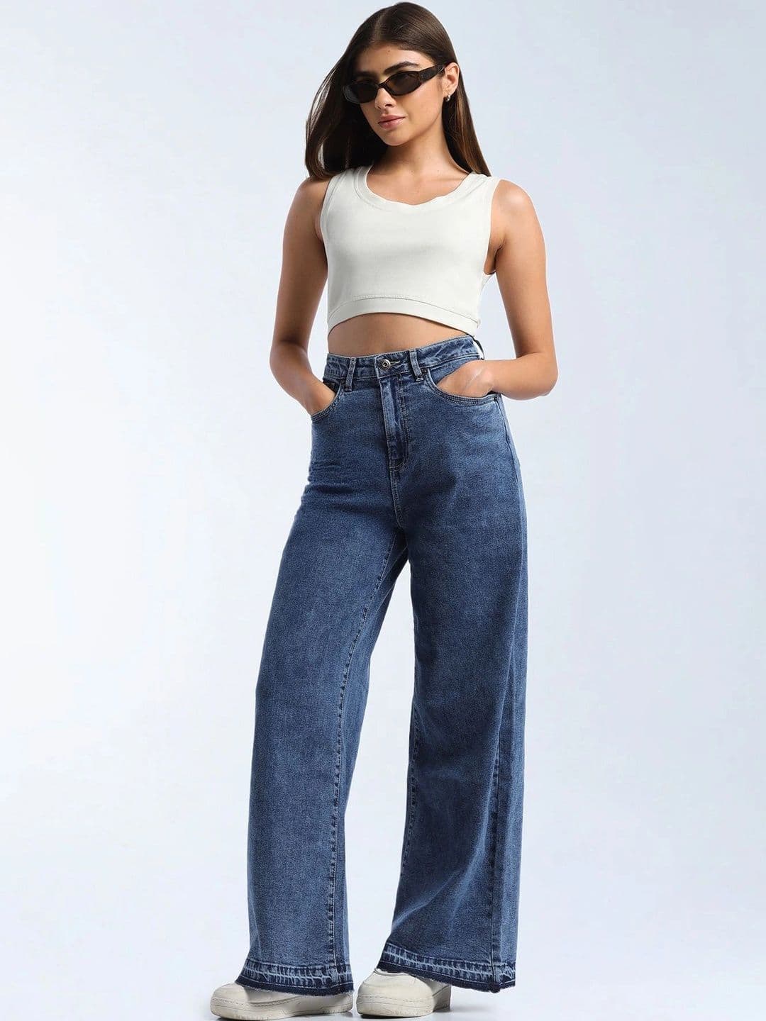 Flying Machine Women High-Rise Heavy Fade Stretchable Jeans thumbnail 7