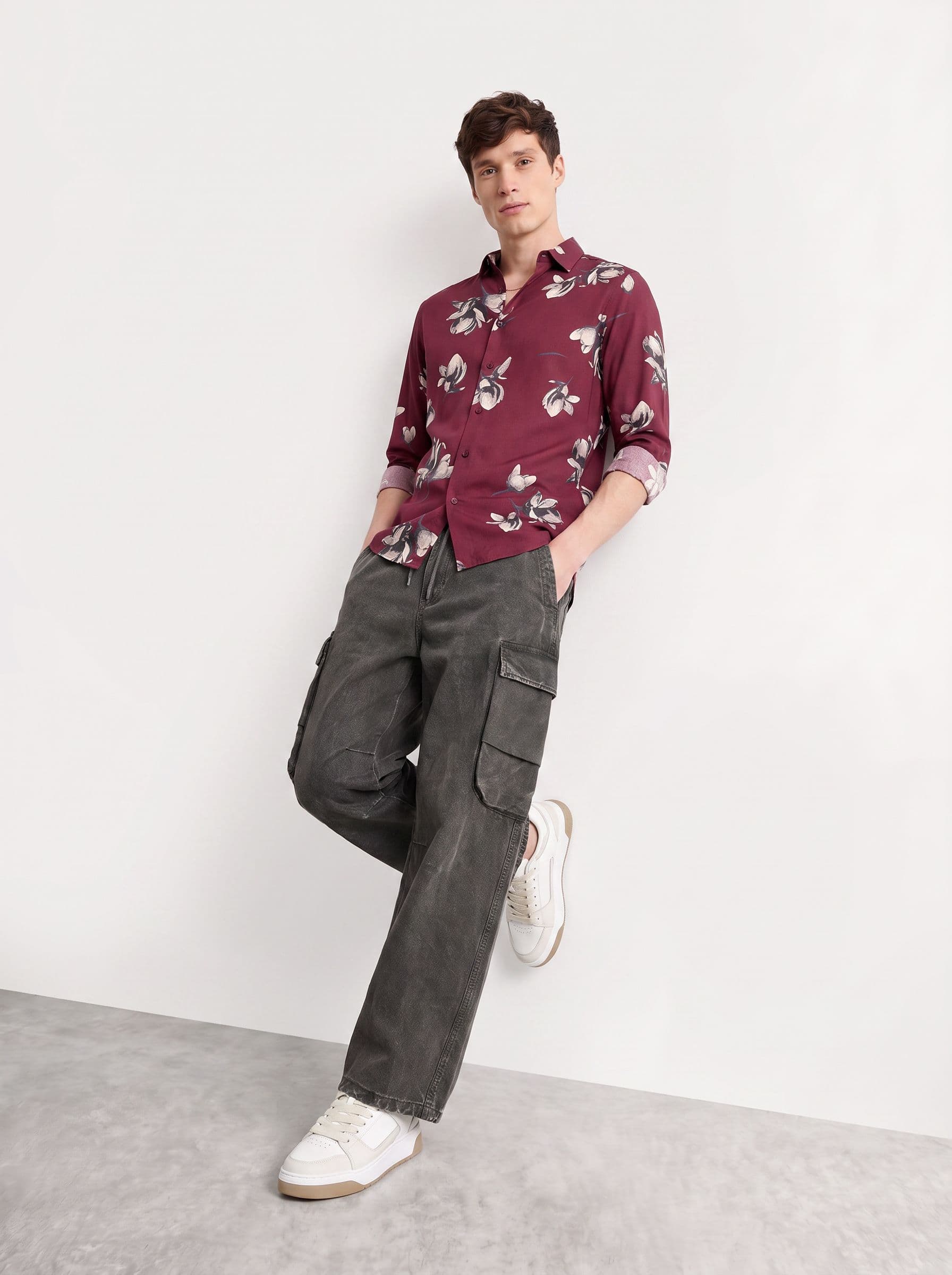 Mast & Harbour Easy Drape Printed Shirt thumbnail 2