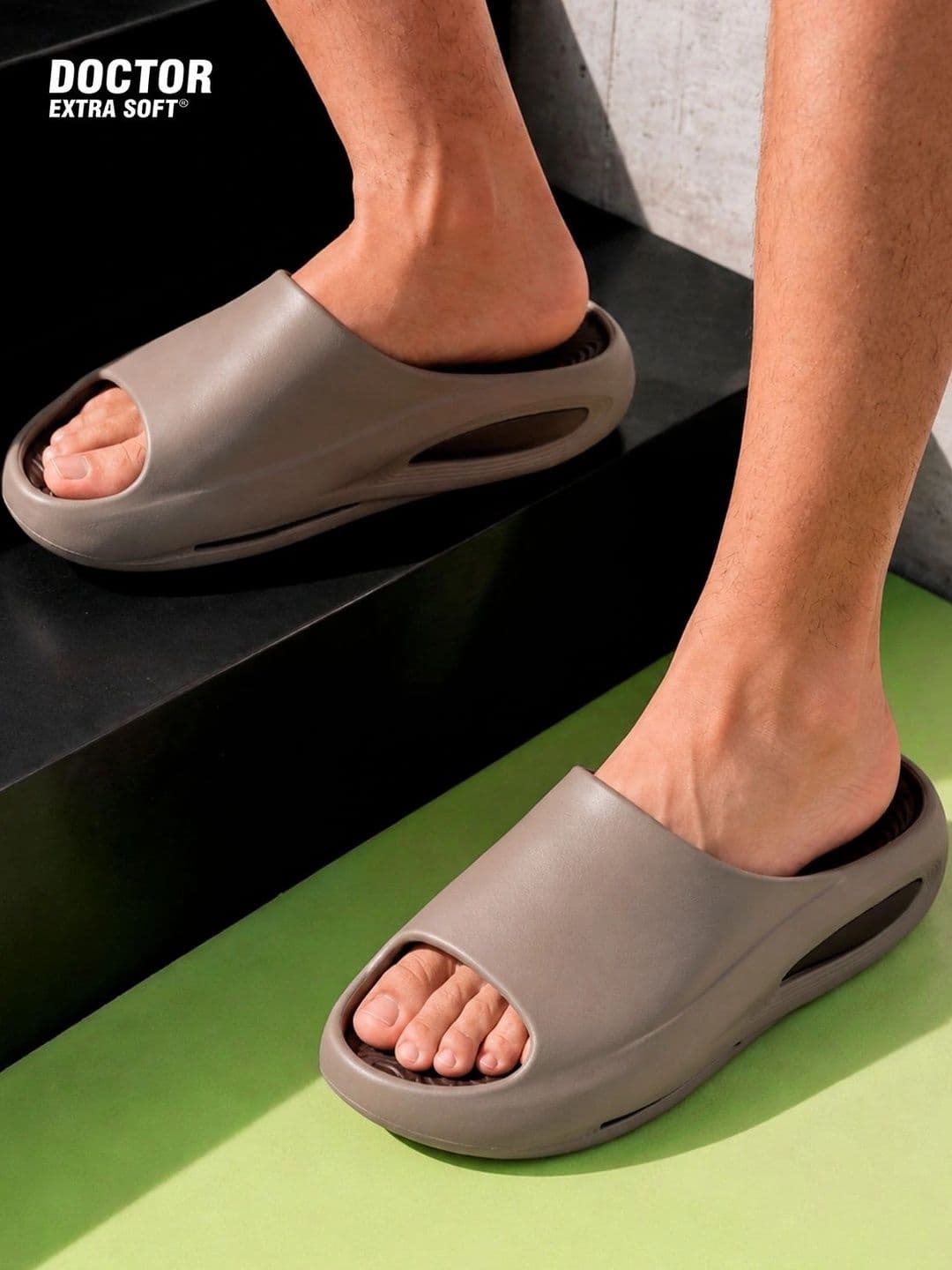 DOCTOR EXTRA SOFT Men Open Toe Sliders - view 1