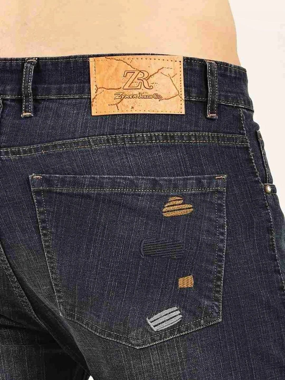 Zyker jeans co Men Hottie Regular Fit Mid-Rise Low Distress Jeans thumbnail 2