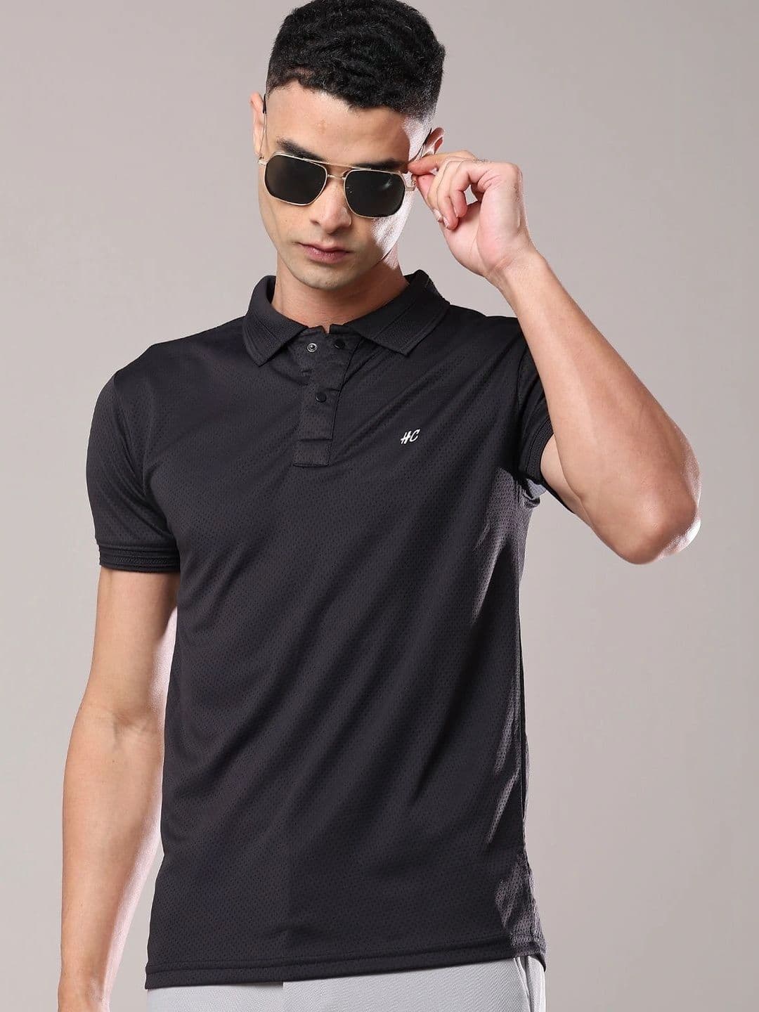 V-Mart Men Polo Collar Slim Fit T-shirt - view 1