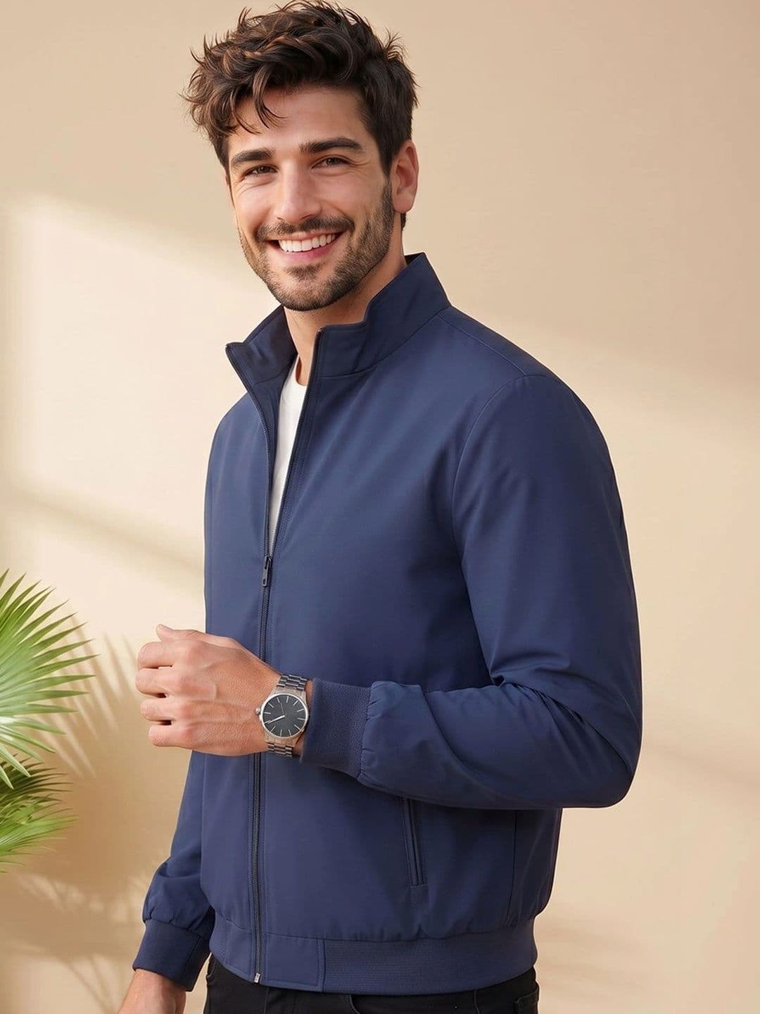 Kook N Keech Men Lightweight Bomber Jacket thumbnail 2