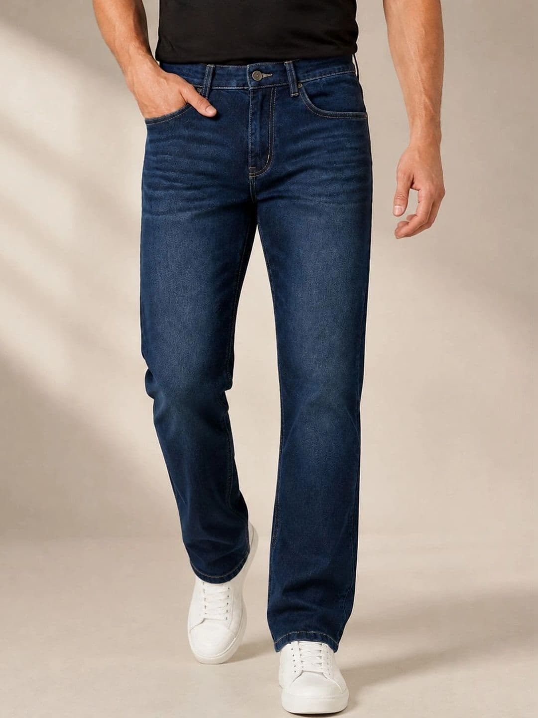 ZUSH Men Straight Fit Mid-Rise Stretchable Jeans thumbnail 5