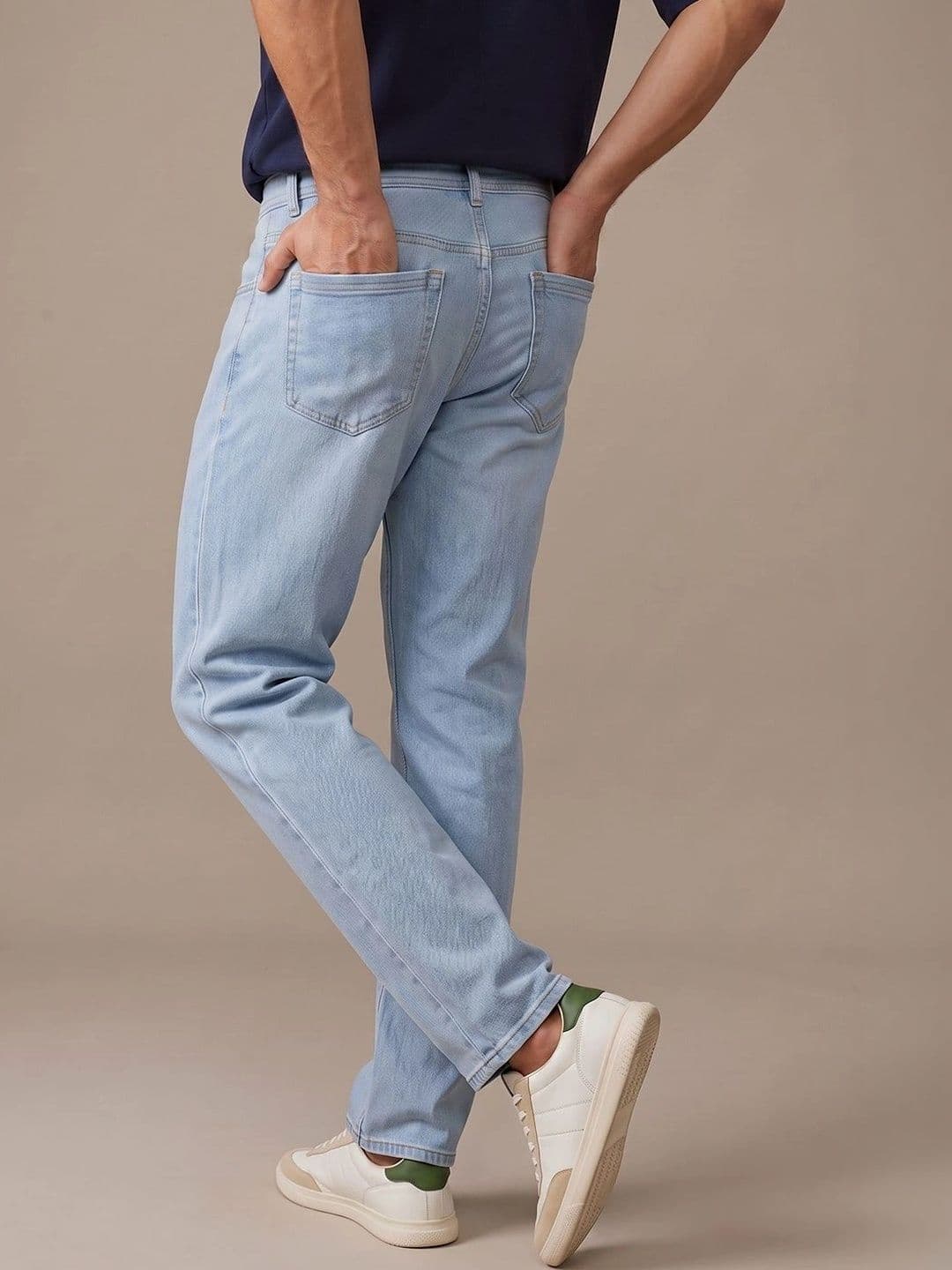glitchez Men Classic Regular Fit Mid-Rise Stretchable Jeans thumbnail 5