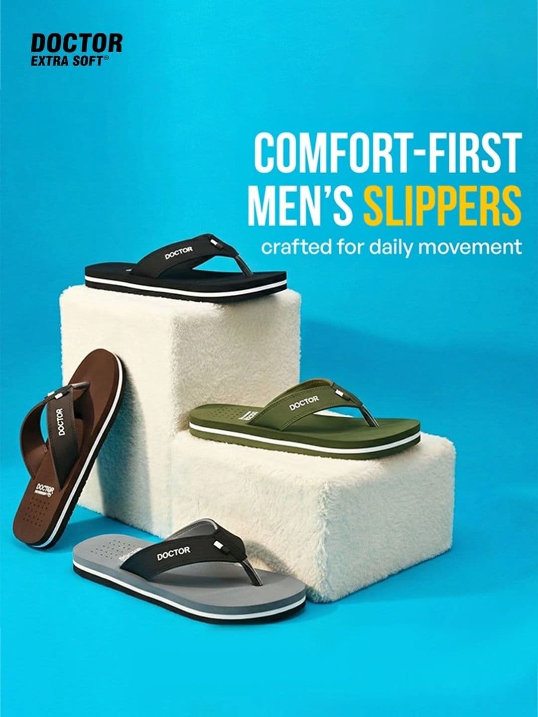 DOCTOR EXTRA SOFT Men Orthopedic Thong Flip-Flops thumbnail 3