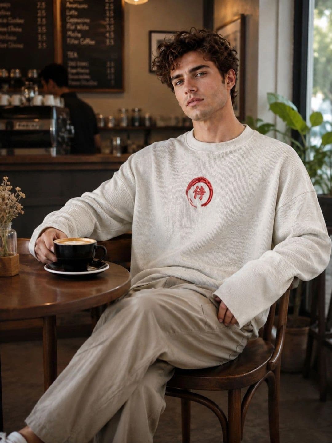 BRAHMOR Men Drop-Shoulder Sleeves Boxy T-shirt thumbnail 5