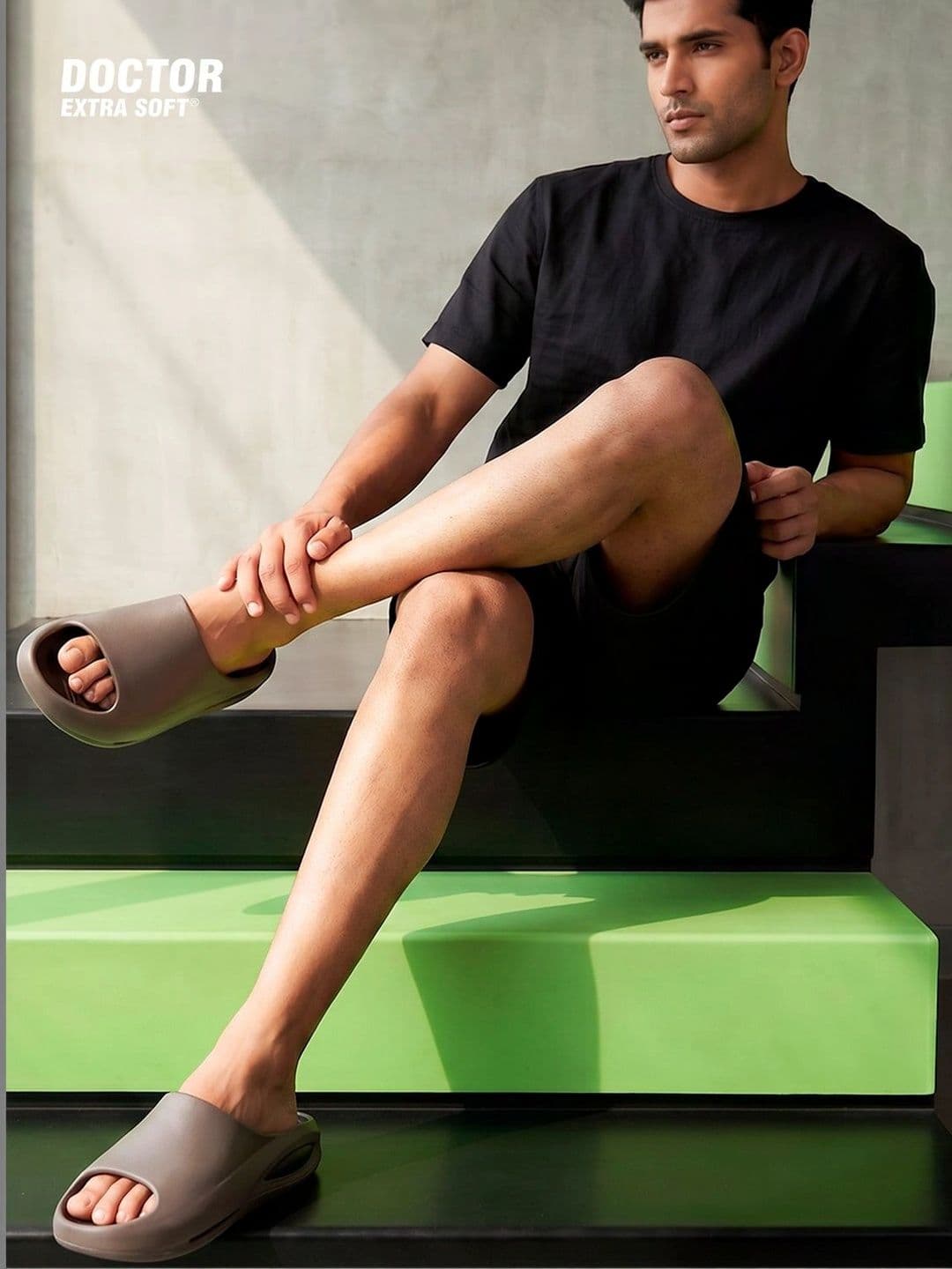 DOCTOR EXTRA SOFT Men Open Toe Sliders thumbnail 2