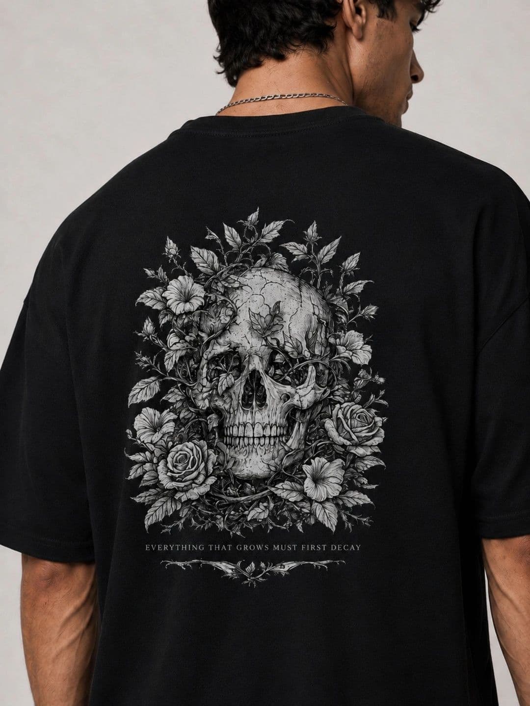 R.Code by The Roadster Life Co. Men Printed Drop-Shoulder Sleeves T-shirt thumbnail 3