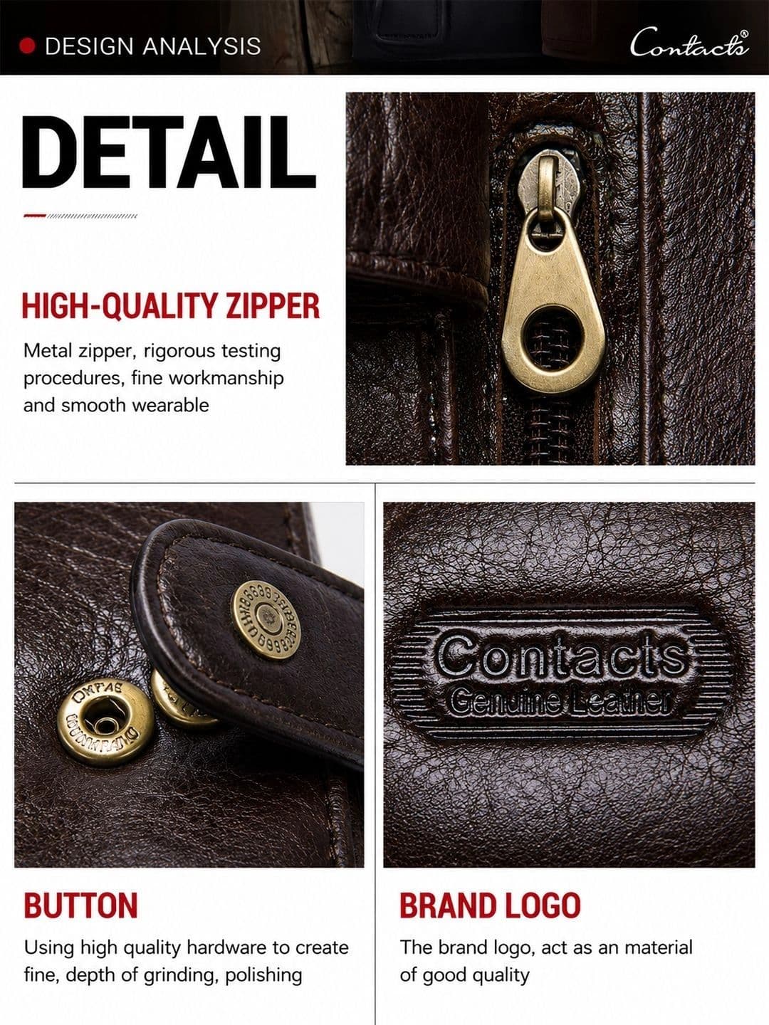 CONTACTS Unisex Leather Passport Holder thumbnail 3