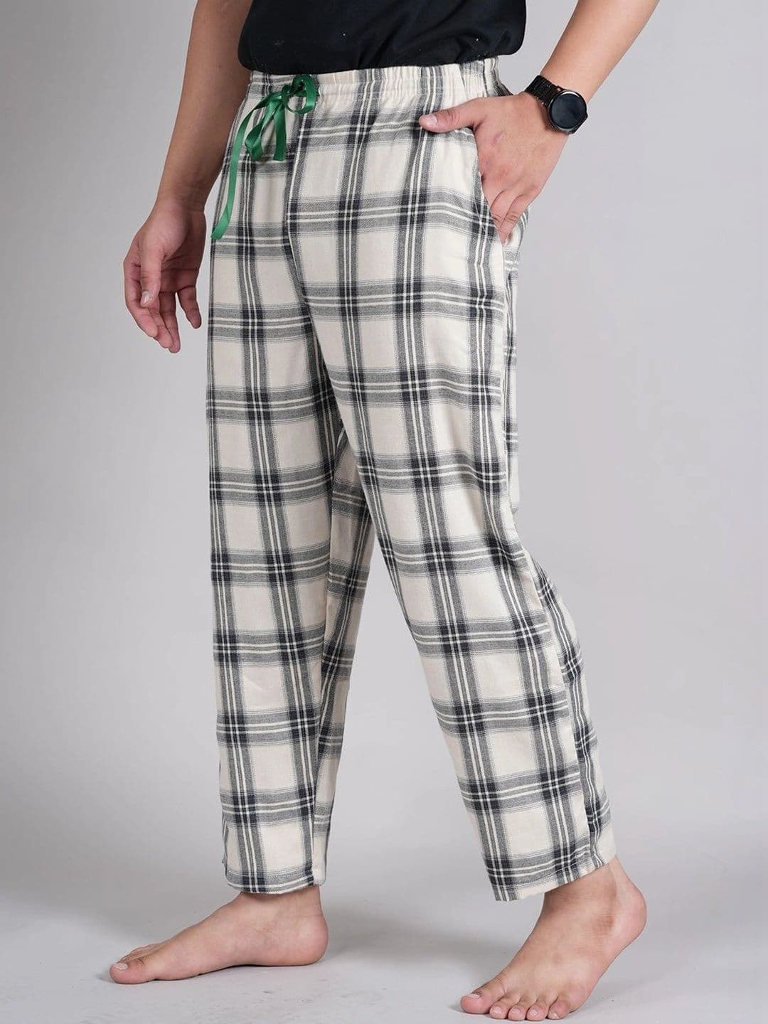 Style Shoes Printed Cotton Mid-Rise Straight Lounge Pants thumbnail 2