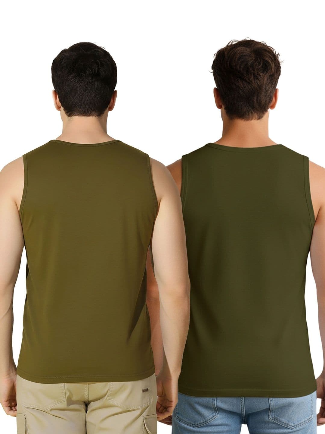 CRYPTIC Men Pack Of 2 Printed Innerwear Vest thumbnail 2