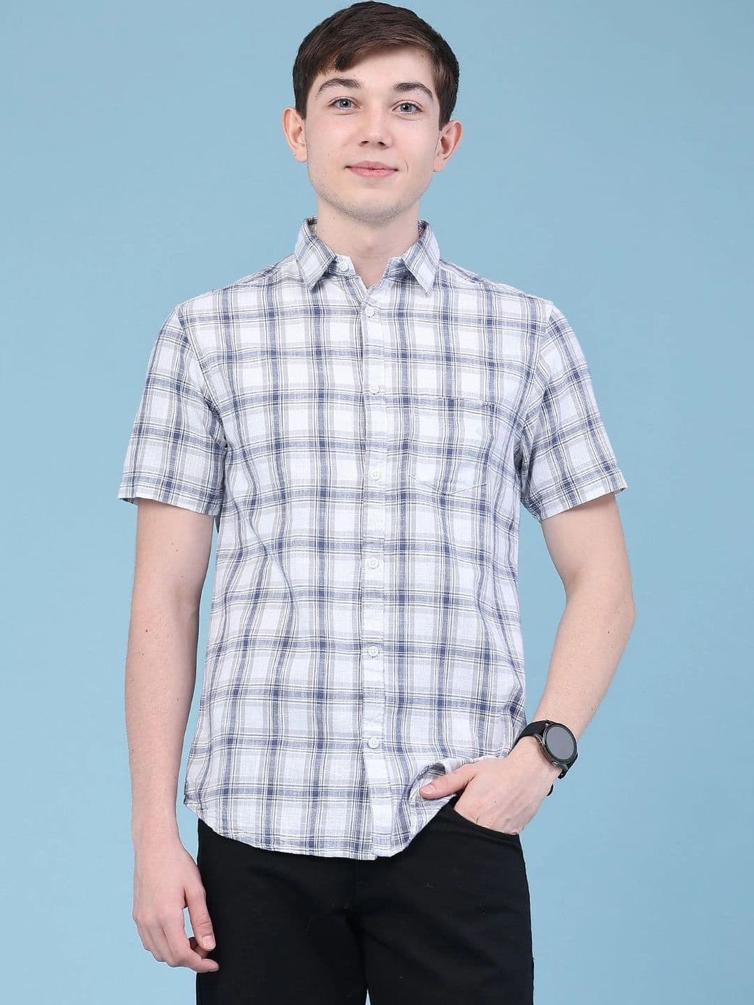 V-Mart Men Checked Casual Shirt thumbnail 5