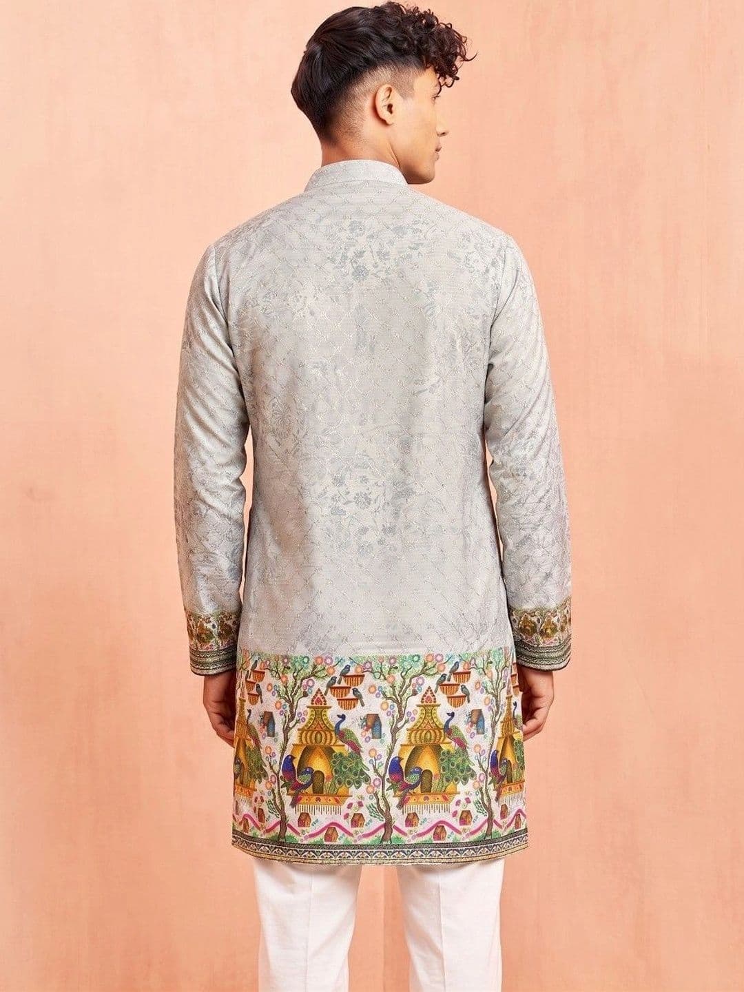 VELKYNOX Men Embroidered Thread Work Kurta thumbnail 5