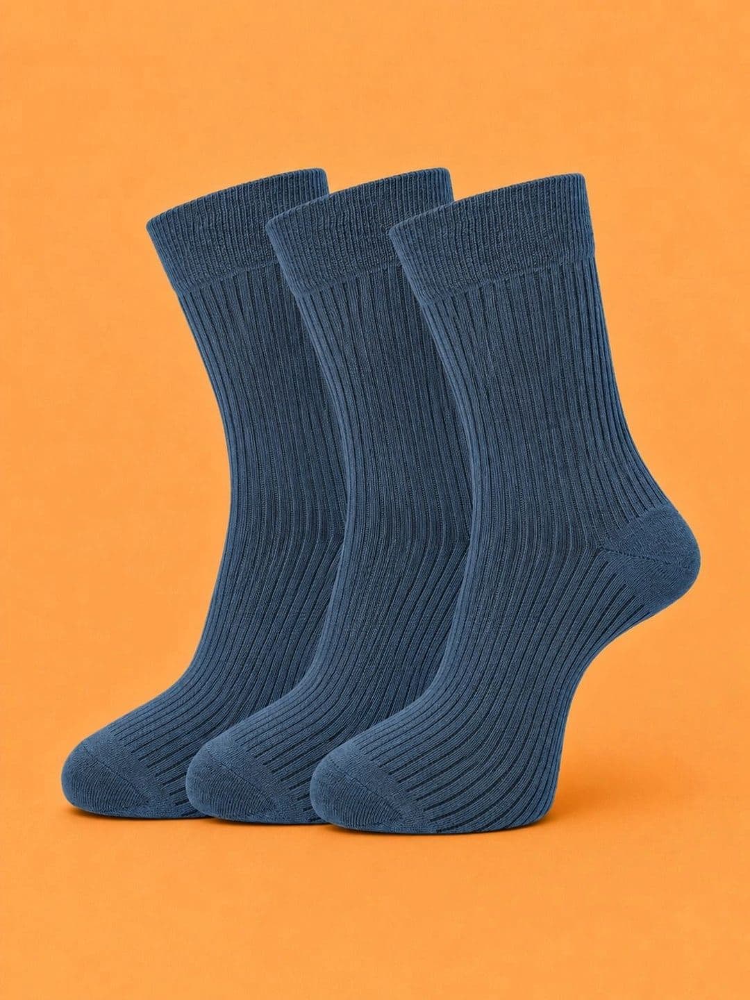 ADDOSSO Men Pack of 3 Cotton Assorted Calf Length Socks - view 1