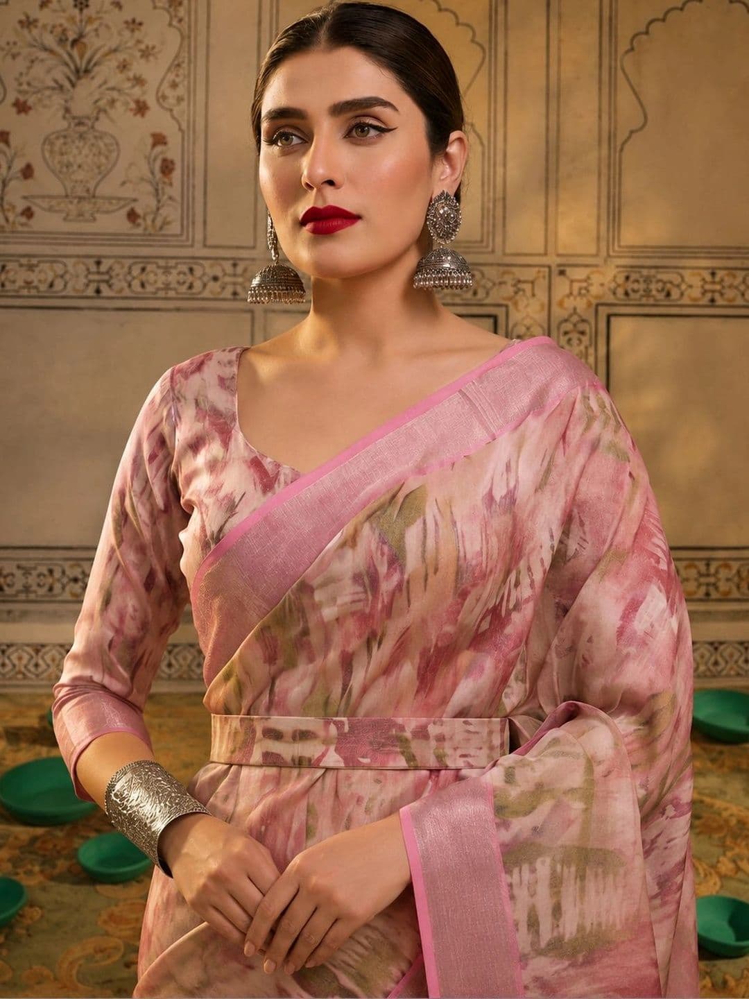 Mitera Zari Silk Cotton Fusion Saree thumbnail 2