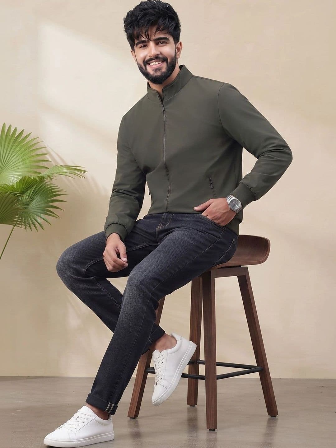 Moda Rapido Men Bomber Jacket thumbnail 2