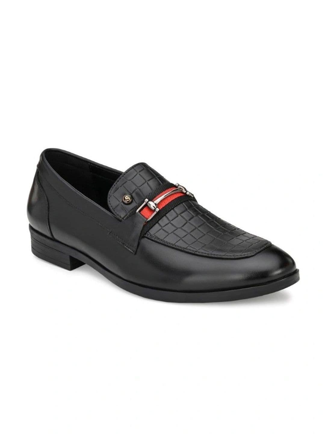 House of Pataudi Men Textured Loafers thumbnail 4