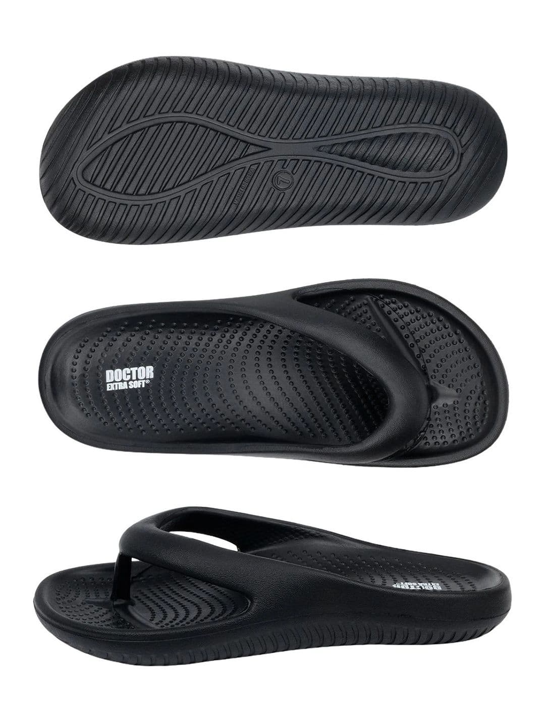 DOCTOR EXTRA SOFT Men Croslite Thong Flip-Flops thumbnail 4