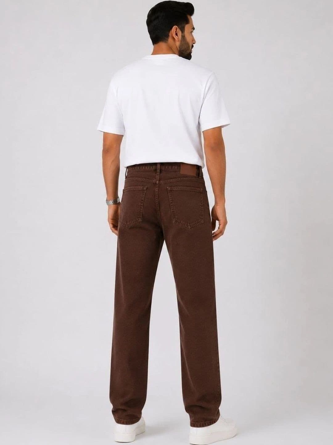 VK CULTURE Men Straight Fit Mid-Rise Light Fade Jeans thumbnail 3