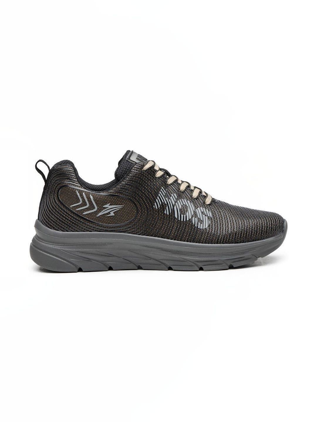HOS Men Running Shoes Lace-Up Lightweight Comfortable Sports Shoes thumbnail 5