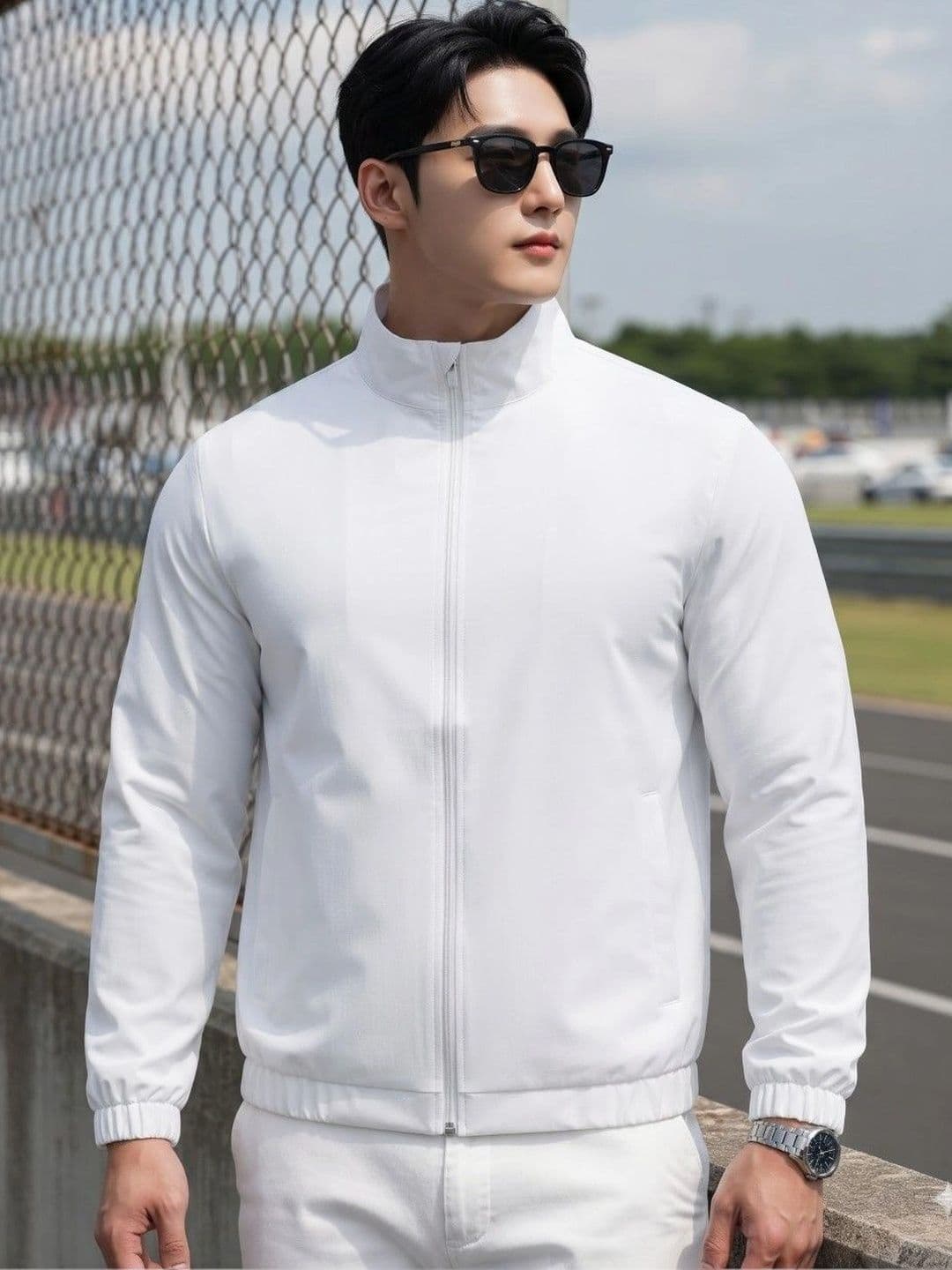 THE FASHION HUB Men Lightweight Bomber Jacket thumbnail 2