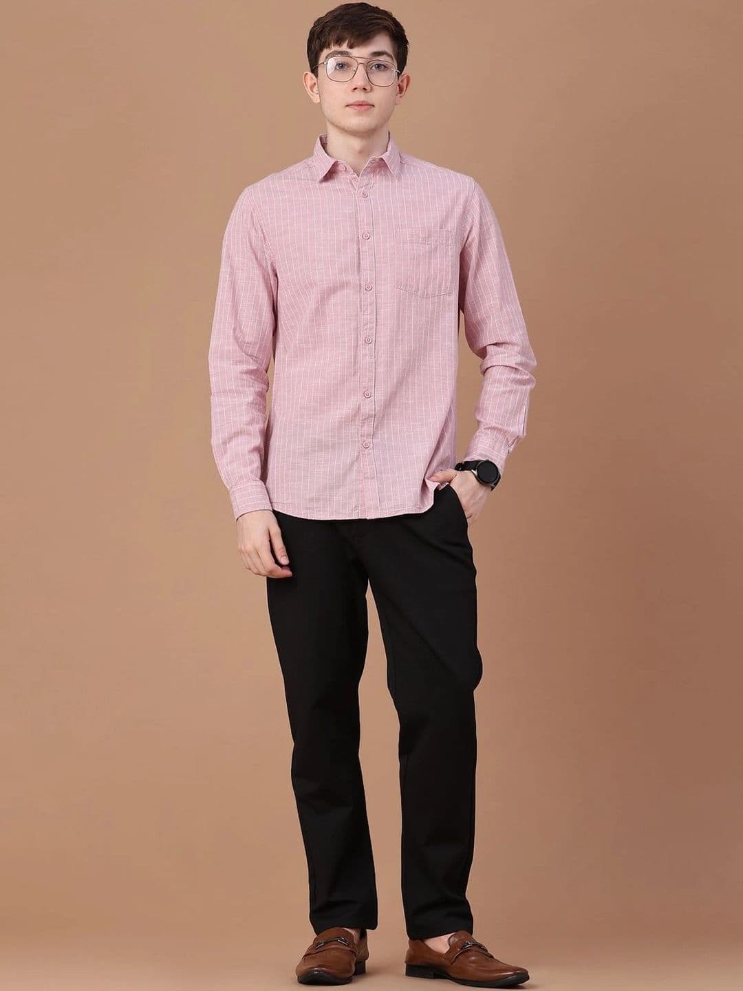 V-Mart Men Windowpane Checks Checked Casual Shirt thumbnail 3