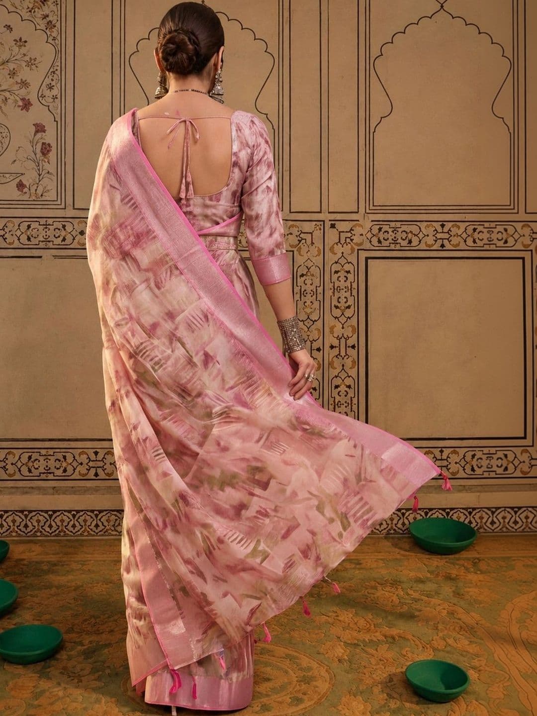 Mitera Zari Silk Cotton Fusion Saree thumbnail 4