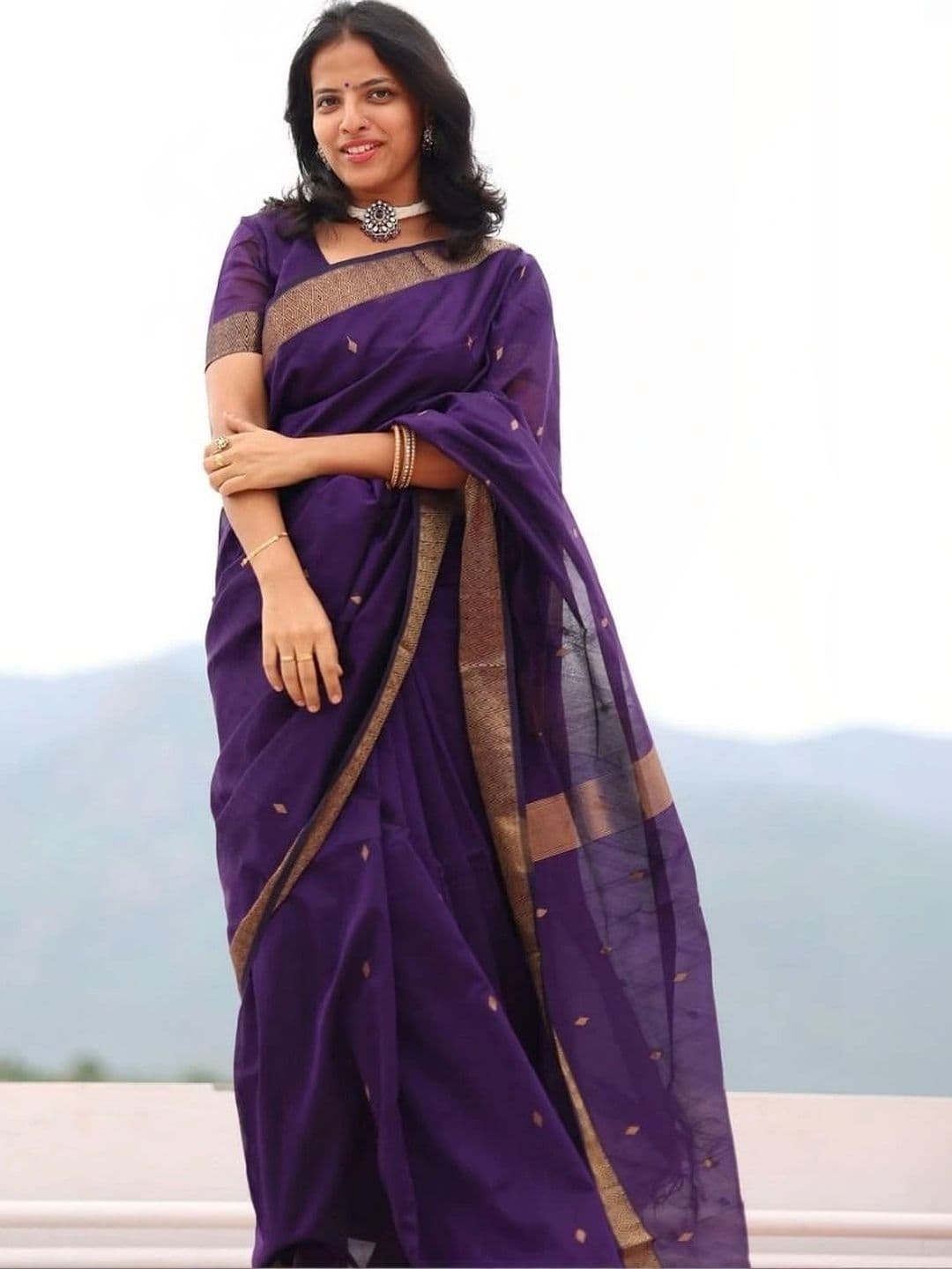 HERE&NOW Woven Design Zari Banarasi Saree - view 1