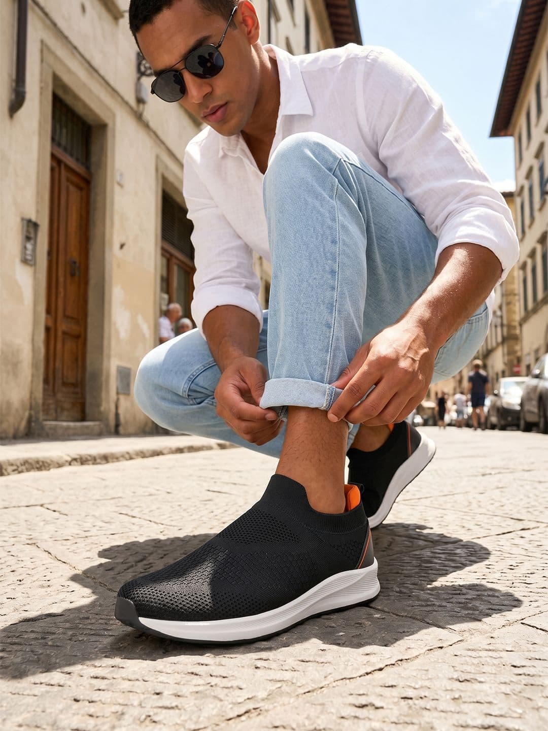 OFF LIMITS Men Anti-Bacterial Lightweight Insole Slip-On Walking Mesh Shoes thumbnail 3