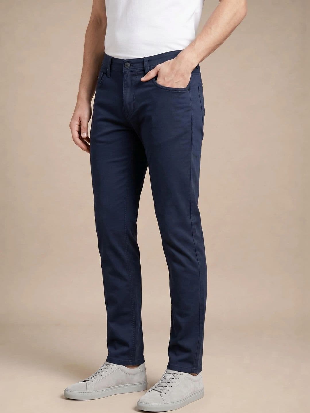 Turtle Men Narrow Skinny Fit Mid-Rise Stretchable Jeans thumbnail 3