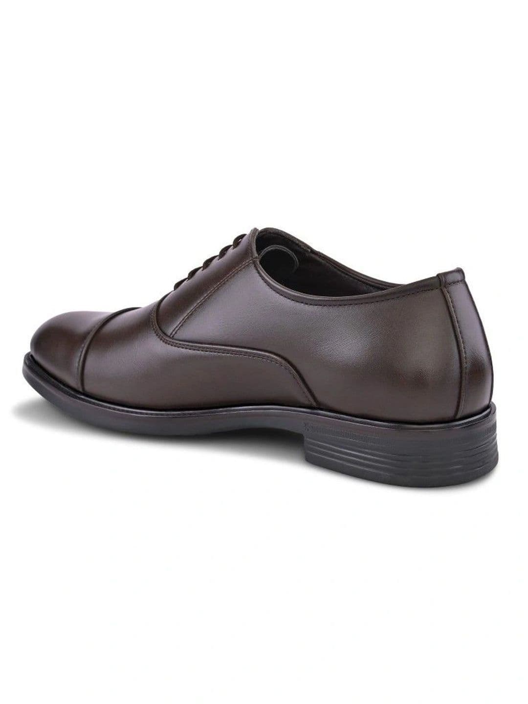 House of Pataudi Men Textured Formal Oxfords thumbnail 4