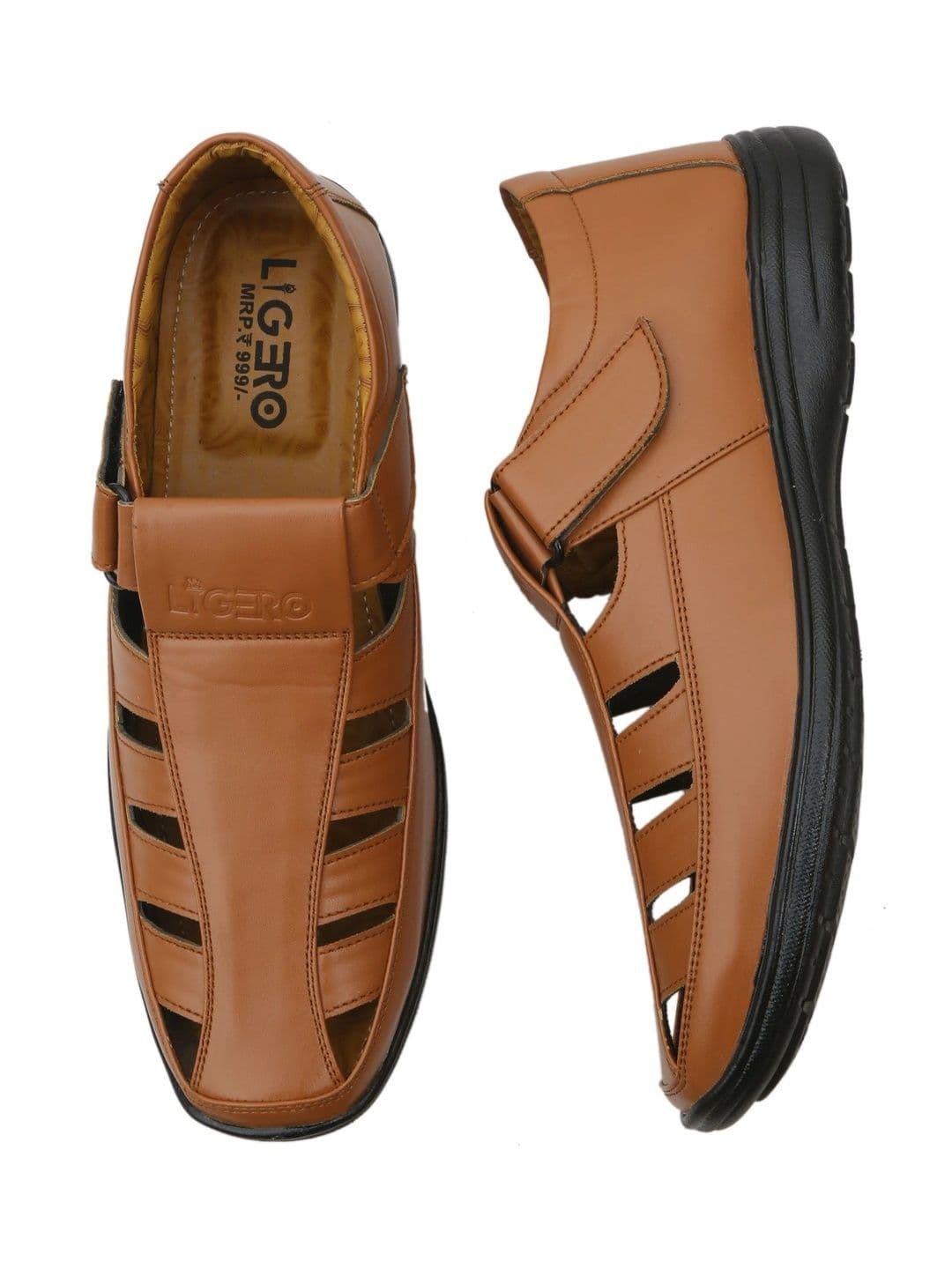 LIGERONATION Men Leather Fisherman Sandals thumbnail 7