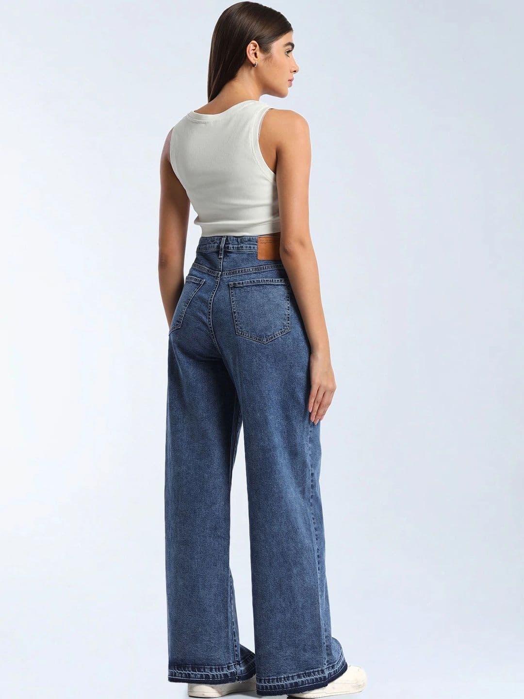 Flying Machine Women High-Rise Heavy Fade Stretchable Jeans thumbnail 4
