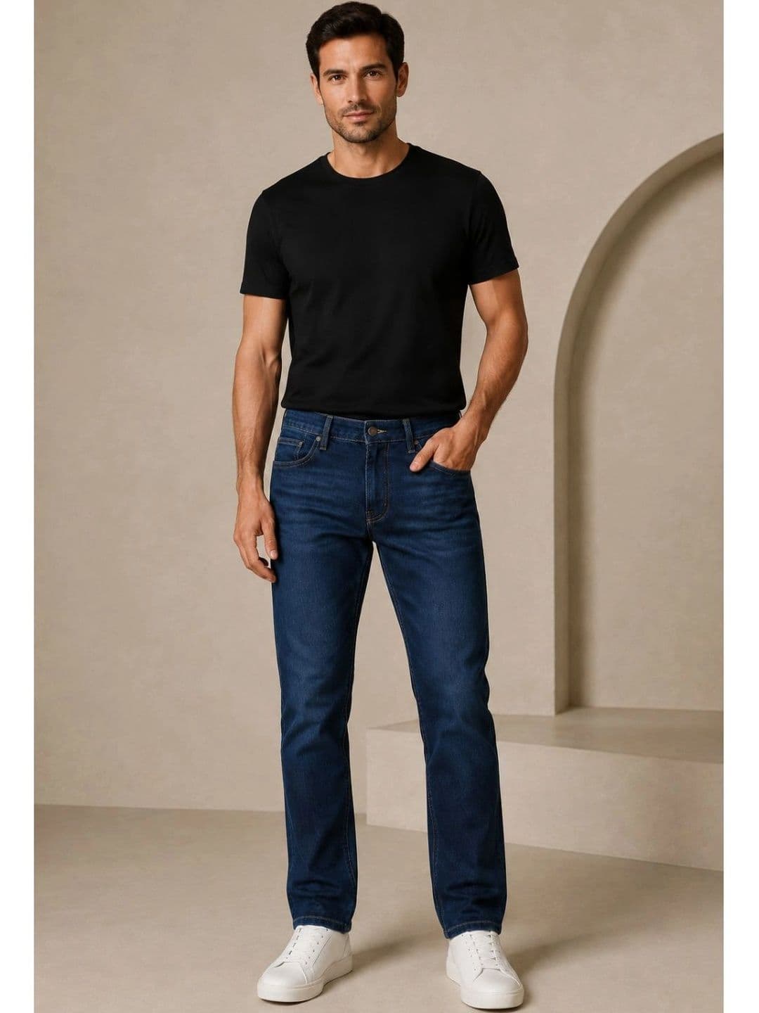 ZUSH Men Straight Fit Mid-Rise Stretchable Jeans thumbnail 4