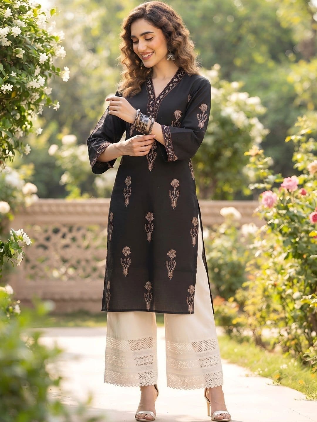 Nayo Women Ethnic Motifs Printed Floral Kurta - view 1