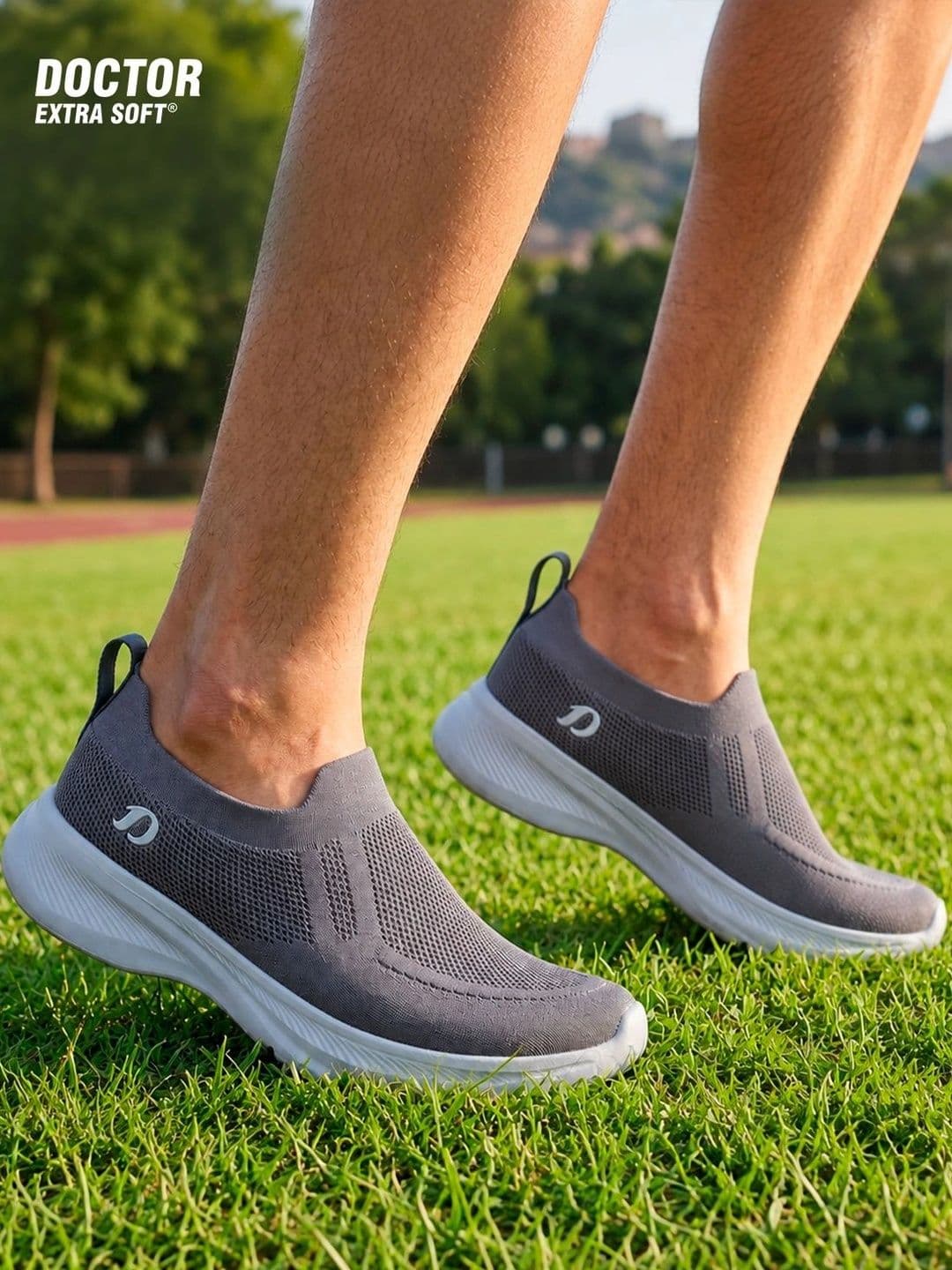 DOCTOR EXTRA SOFT Men Memory Foam Slip-On Running Non-Marking Shoes - view 1