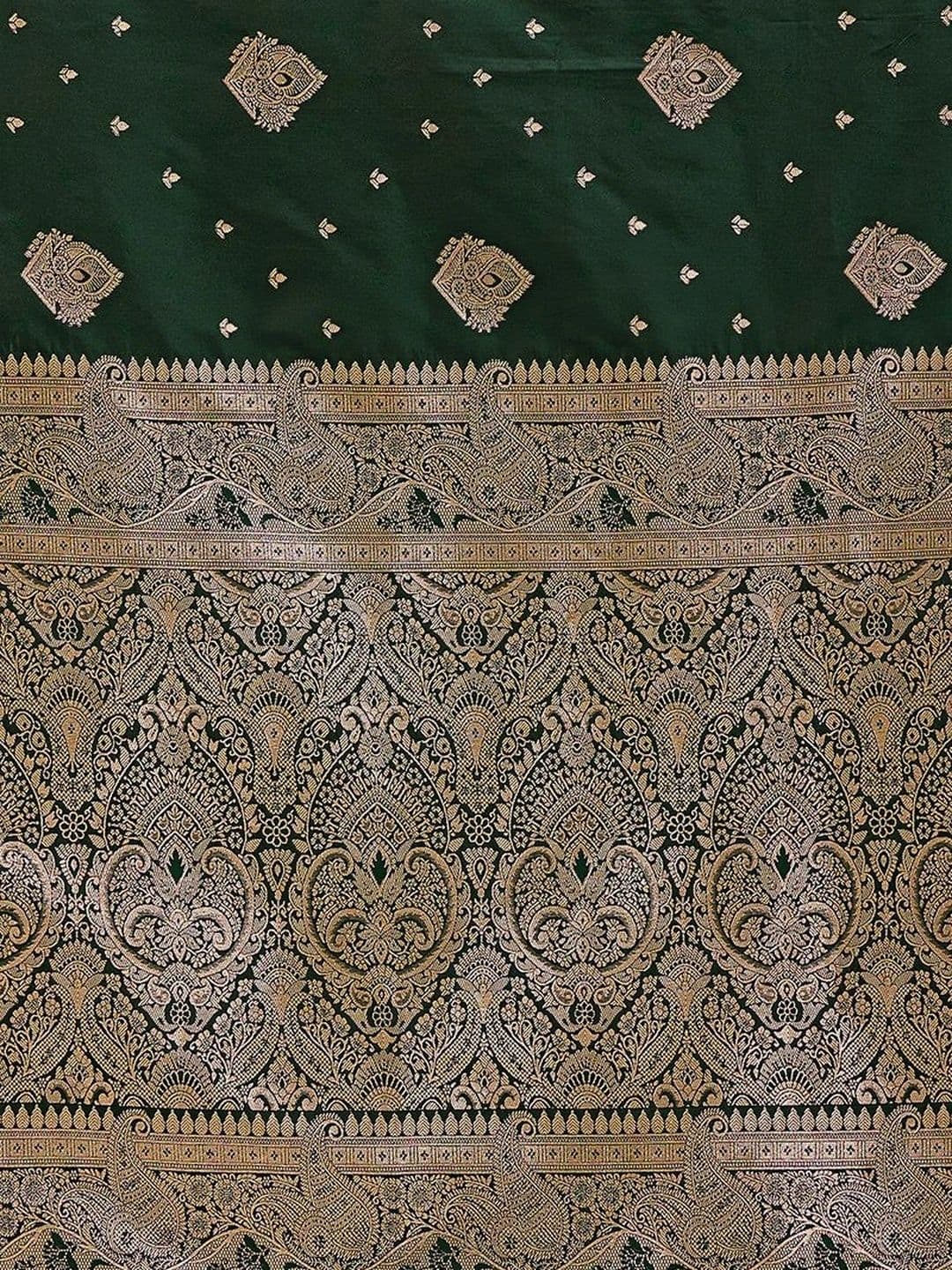 FABRINO Woven Design Zari Banarasi Saree thumbnail 7